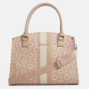 GUESS Anakin Logo Arched Caramel Travel Tote Bag